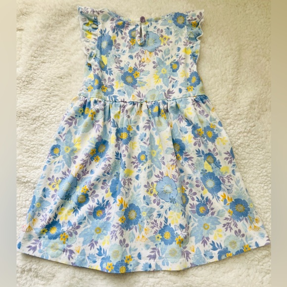 RuffleButts Girls Pristine Blooms Flutter Knit Dress - Picture 5 of 9
